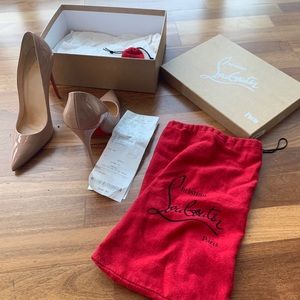 Christian Louboutin So Kate Nude 120mm TOE Pump 41